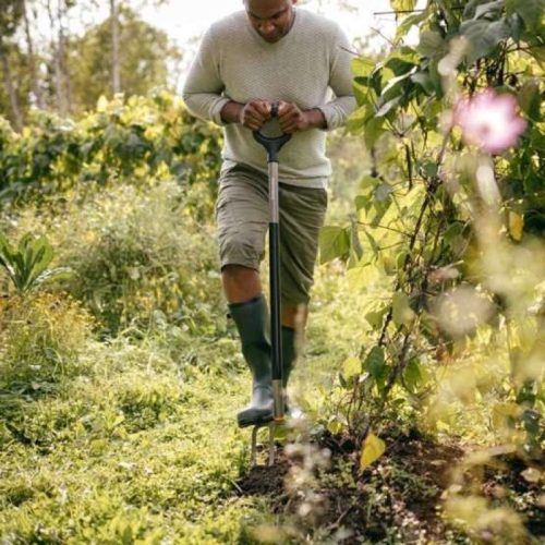 Fiskars Ergonomic kerti villa, szürke