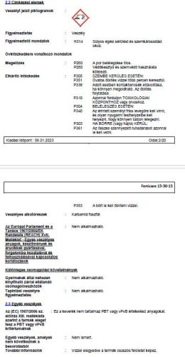 FERTICARE V. Starter 15-30-15+Mg+m.e. 25 kg