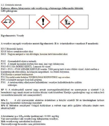 Bordói lé+kén FW 1 l