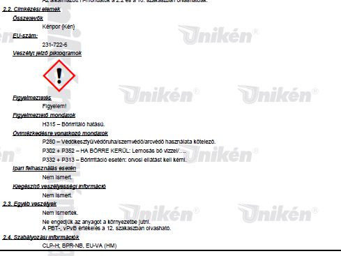 Ventillált Kénpor 25 kg