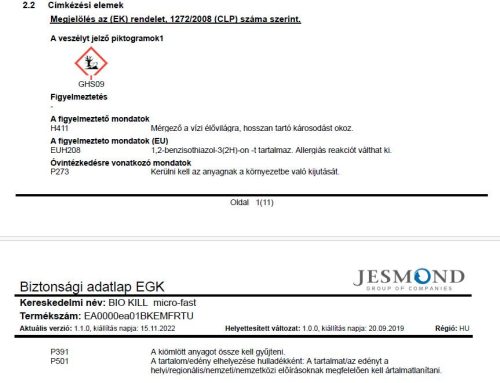 Biokill Micro Fast pumpás 375 ml