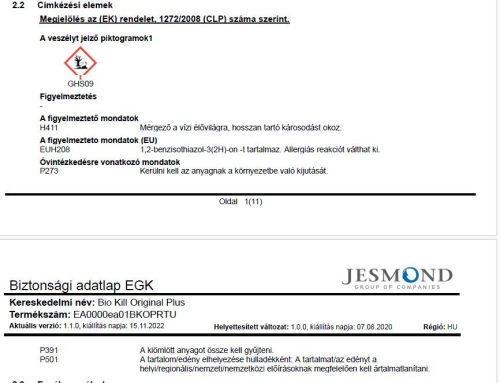 Biokill original  plus pumpás 500 ml