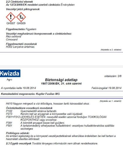 Kupfer Fusilan WG 10kg