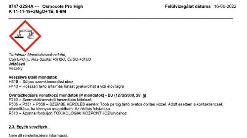 OSMOCOTE Pro 8-9M 18-9-10+2Mg 25kg