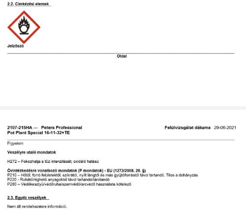 PETERS Professional 16-11-32+m.e. 15kg