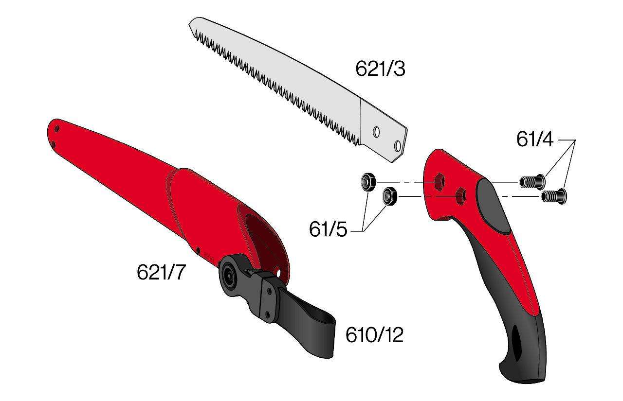 Felco 621 fűrész alkatrészek